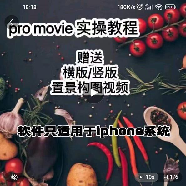 漆十二美食摄影，25​节promovie实操高手课节-千城资源网