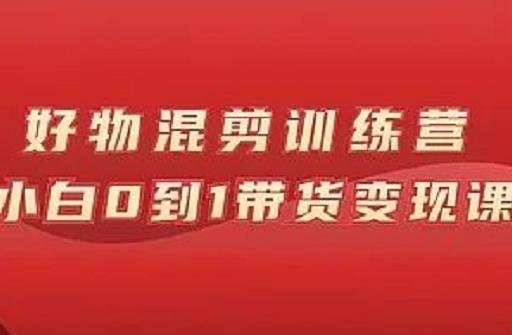 万三好物混剪训练营：小白0到1带货变现课-千城资源网