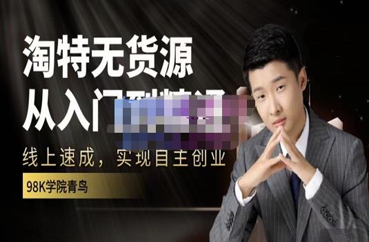 98k学院的淘特无货源线上速成课，从入门到精通，让你最小投入，最高回报-千城资源网