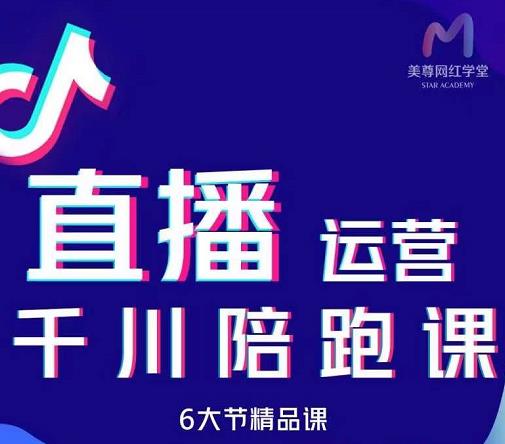 美尊-抖音直播运营千川系统课：直播​运营规划、起号、主播培养、千川投放等-千城资源网