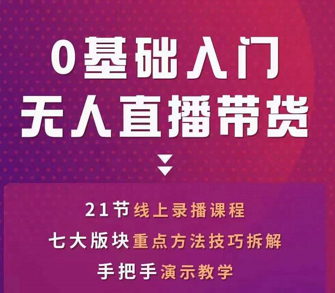 网红叫兽-抖音无人直播带货，一个人就可以搞定的直播带货实战课-千城资源网