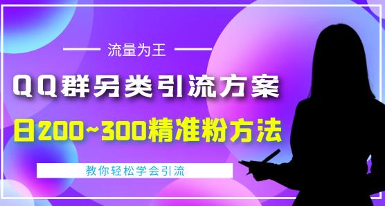 价值888的QQ群另类引流方案，半自动操作日200~300精准粉方法【视频教程】-千城资源网