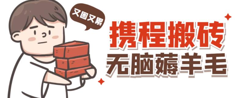携程最新无脑薅羊毛低保玩法，后期稳定一天几十的收益，可多号放大收益-千城资源网