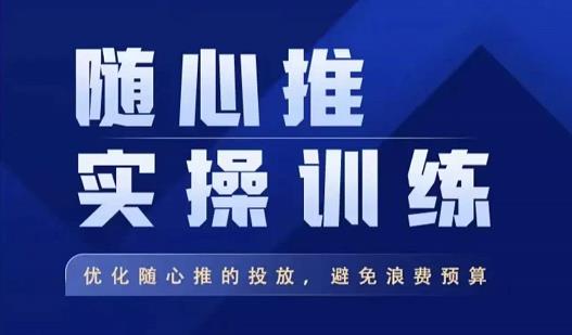飞哥·随心推实操训练，优化随心推投放，避免浪费预算-千城资源网