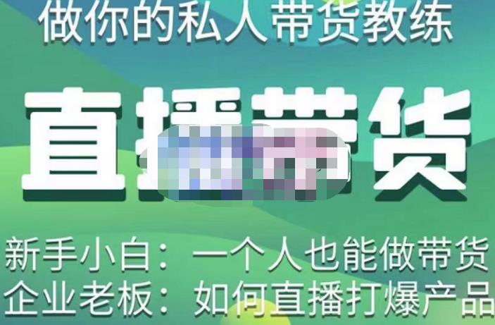硬核传媒·直播带货（私人教练），实操实战教学，通俗易懂，学完后新手小白一个人也能做带货-千城资源网