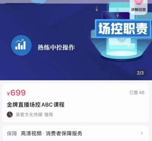 大果文化·金牌直播场控ABC课，复制直接间，场控如何带出百万级主播-千城资源网