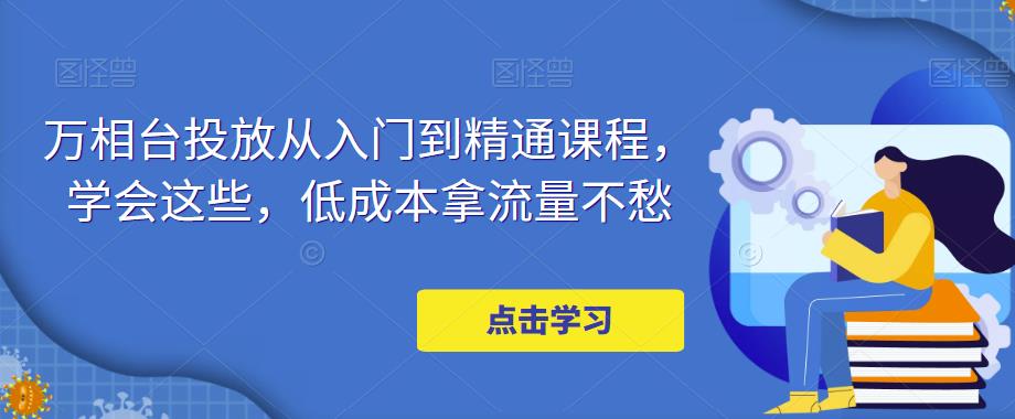 万相台投放从入门到精通课程，学会这些，低成本拿流量不愁-千城资源网