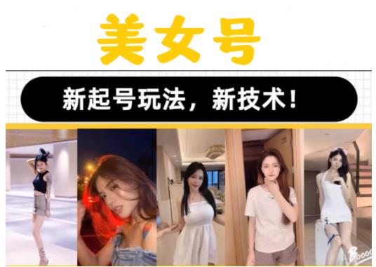 2023抖音快手短视频美女号课程制作玩法教程，美女号搬运新起号玩法，新技术（素材+教程）-千城资源网