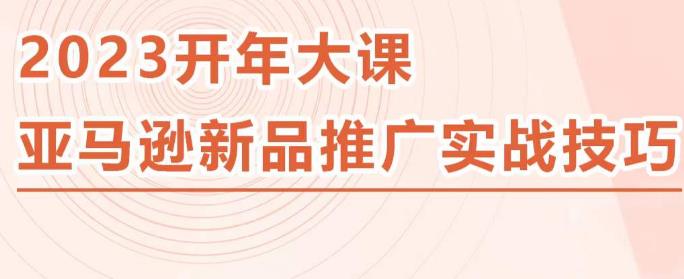 2023亚马逊新品推广实战技巧，线下百万美金课程的精简版，简单粗暴可复制，实操性强的推广手段-千城资源网
