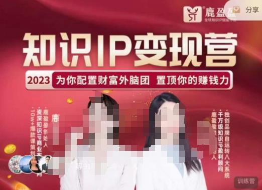 鹿盈盈-知识IP变现实操营，​普通人可复制的知识产品落地实操课，​带你打通知识IP变现底层逻辑-千城资源网