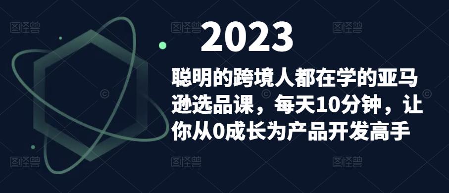 聪明的跨境人都在学的亚马逊选品课，每天10分钟，让你从0成长为产品开发高手-千城资源网