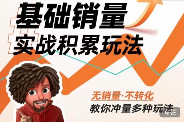 内功丨淘系基础销量实战积累玩法，无销量·不转化，教你冲量多种玩法-千城资源网