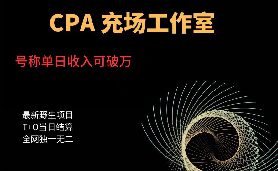 cpa充场工作室，号称单日收入10000+（揭秘）-千城资源网