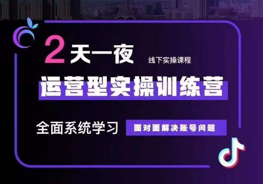 5月22-23线下课运营型实操训练营，全面系统学习，从底层逻辑到实操方法到千川投放-千城资源网