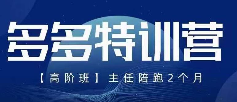 纪主任·5月最新多多特训营高阶班，玩法落地实操，多多全掌握-千城资源网