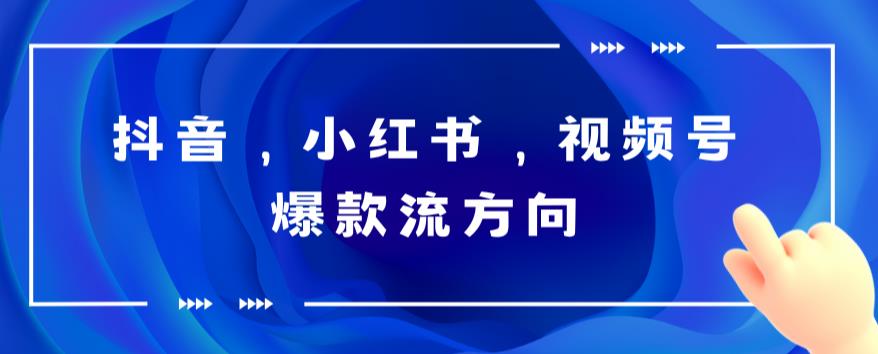 抖音，小红书，视频号爆款流视频制作，简单制作掌握流量密码-千城资源网
