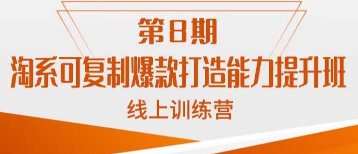 淘系可复制爆款打造能力提升班，这是一套可复制的打爆款标准化流程-千城资源网