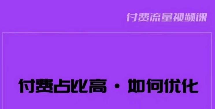 波波-付费占比高，如何优化？只讲方法，不说废话，高效解决问题！-千城资源网