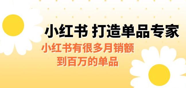 某公众号付费文章《小红书打造单品专家》小红书有很多月销额到百万的单品-千城资源网