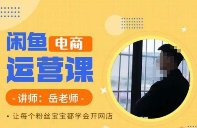 岳老师·闲鱼电商运营课，让每个粉丝宝宝都学会开网店-千城资源网