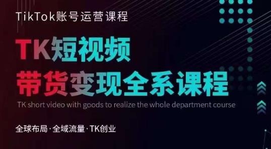 Tiktok运营线上训练营，引流爆单，急速涨粉，Tiktok短视频玩法大揭秘-千城资源网