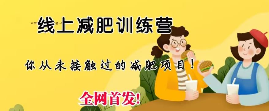 线上减肥训练营，足不出户，仅靠拉几个社群，发几条朋友圈，就可以月实现入五位【揭秘】-千城资源网