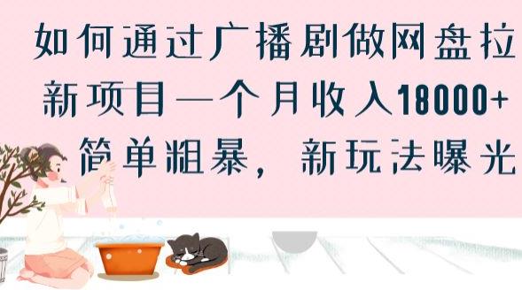 如何通过广播剧做网盘拉新项目一个月收入18000+，简单粗暴，新玩法曝光【揭秘】-千城资源网