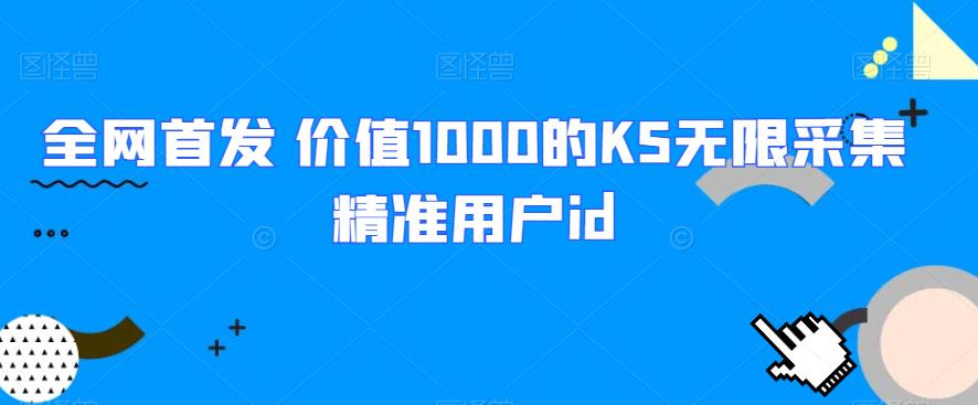全网首发 价值1000的KS无限采集精准用户id-千城资源网