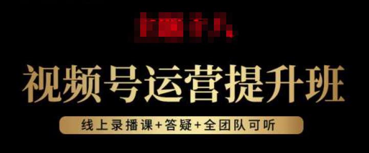 视频号运营提升班：视频号起号逻辑，视频号选品技巧及带货-千城资源网