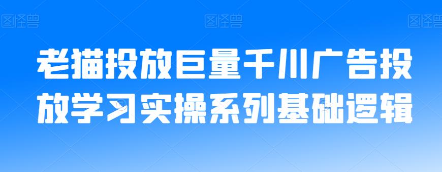 老猫投放巨量千川广告投放学习实操系列基础逻辑-千城资源网