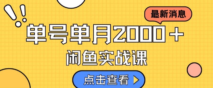 最新闲鱼日入500＋，虚拟资料变现喂饭级讲解-千城资源网