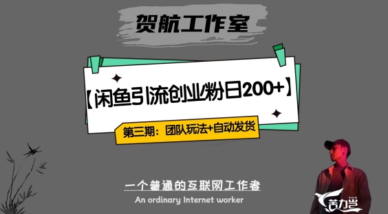 第三期：暴力引流，无脑搬运，闲鱼创业粉引流一天200+，更新全自动发货的团队闭环模式【揭秘】-千城资源网