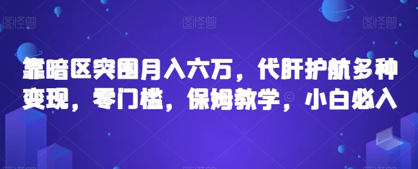 靠暗区突围月入六万，代肝护航多种变现，零门槛，保姆教学，小白必入【揭秘】-千城资源网