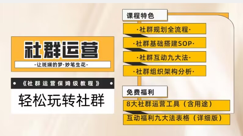 【社群运营】保姆式教程：九大互动法，八款社群运营工具助你轻松玩转社群【揭秘】-千城资源网