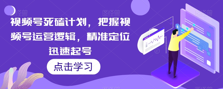视频号死磕计划，把握视频号运营逻辑，精准定位迅速起号-千城资源网