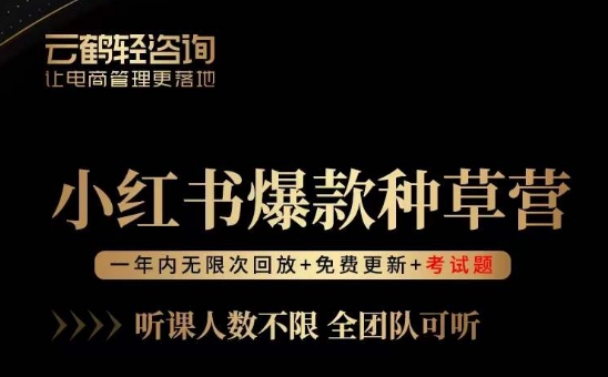 言若非-小红书爆款种草营，最值得入局的站外流量渠道！-千城资源网