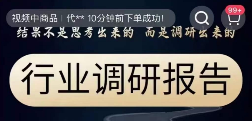 行业调研报告，结果不是思考出来的而是调研出来的-千城资源网