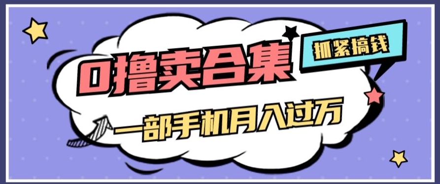 0撸项目月入过万，售卖全套ai工具合集，一单29.9元，一部手机即可【揭秘】-千城资源网