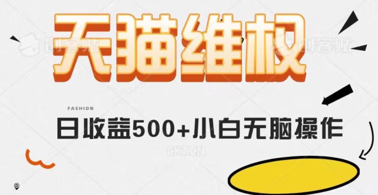 天猫维权，日收益500+小白简单无脑操作每天动动手就可以【仅揭秘】-千城资源网