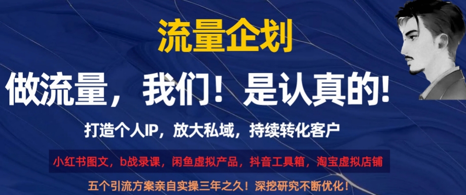流量企划，打造个人IP，放大私域，持续转化客户【揭秘】-千城资源网