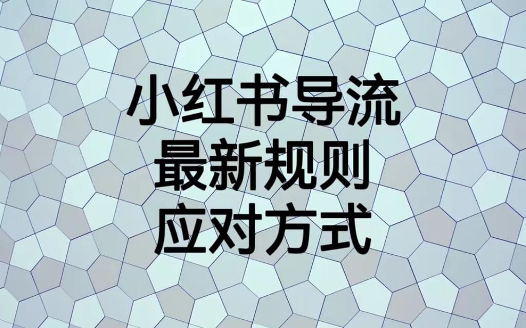 小红书导流最新规则应对方式，新规以后目前还可用的引流方式解读-千城资源网