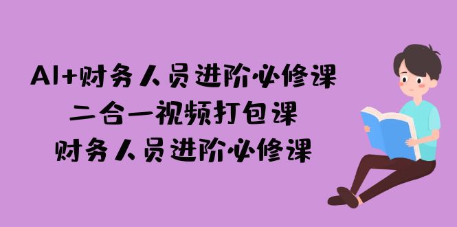 AI + 财务人员进阶必修课二合一视频打包课，财务人员进阶必修课-千城资源网
