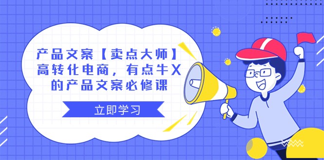 产品文案【卖点大师】高转化电商，有点牛X的 产品文案必修课-千城资源网