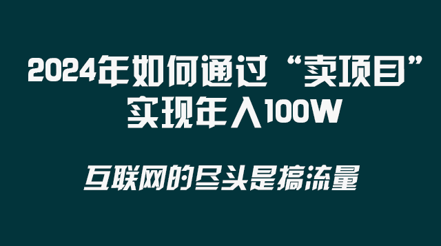 2024年如何通过“卖项目”实现年入100W-千城资源网