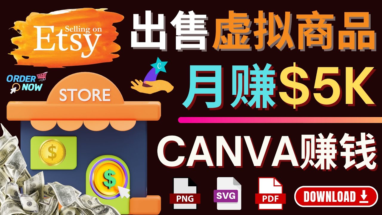 （4243期）通过Etsy出售Canva模板，操作简单，收益高，月赚5000美元-千城资源网