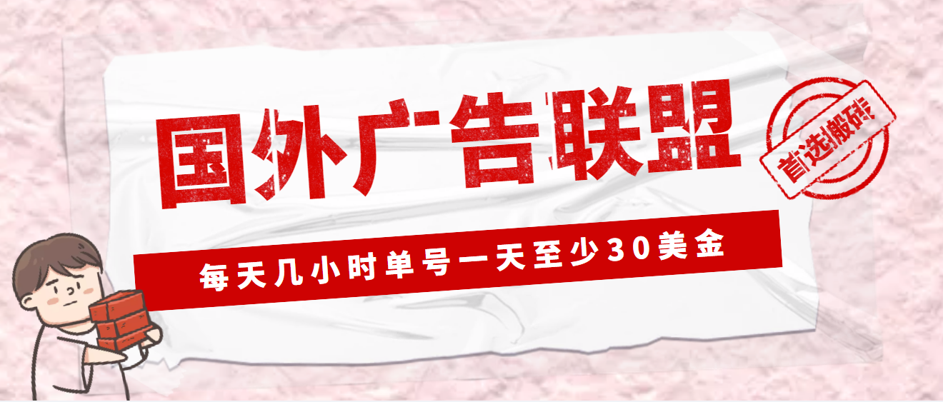 （4662期）外面收费1980最新国外LEAD广告联盟搬砖项目，单号一天至少30美金(详细教程)-千城资源网