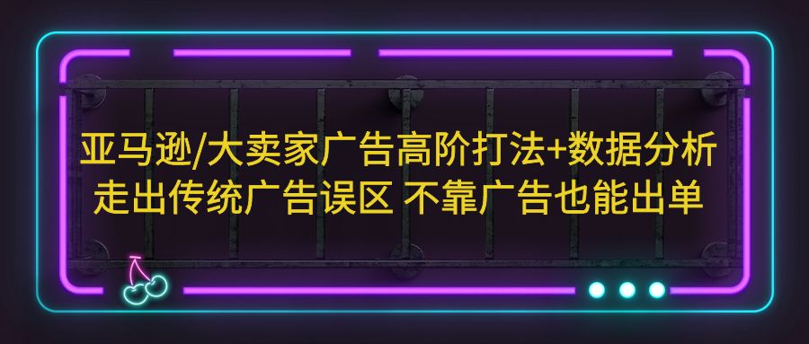 （5502期）亚马逊/大卖家广告高阶打法+数据分析，走出传统广告误区 不靠广告也能出单-千城资源网