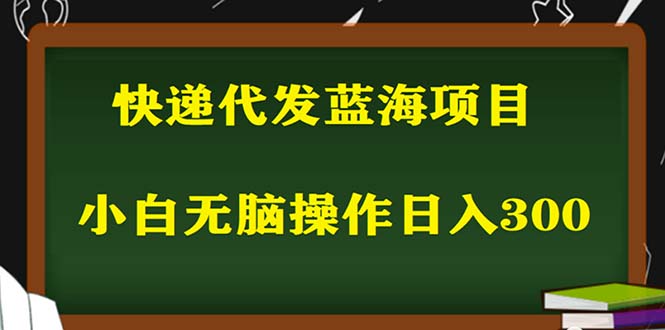 （5573期）2023最新蓝海快递代发项目，小白零成本照抄也能日入300+（附开户渠道）-千城资源网