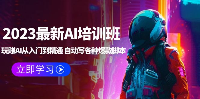 （5593期）2023最新AI培训班：玩赚AI从入门到精通 自动写各种爆款脚本 (4月26更新)-千城资源网