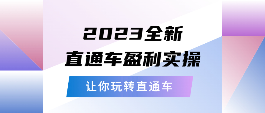 （5714期）2023全新直通车·盈利实操：从底层，策略到搭建，让你玩转直通车-千城资源网